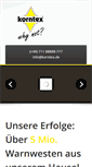Mobile Screenshot of korntex.de